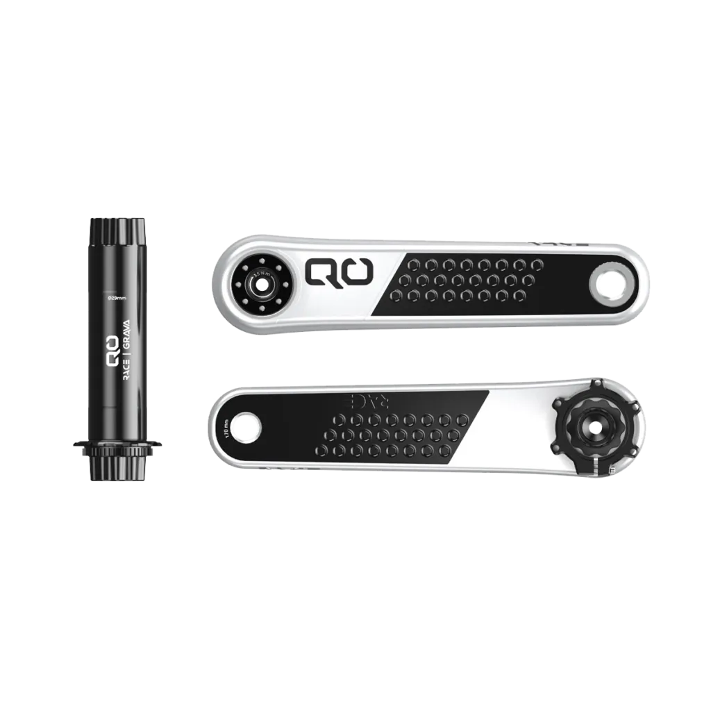 QO RACE 160 mm Road White Crankset